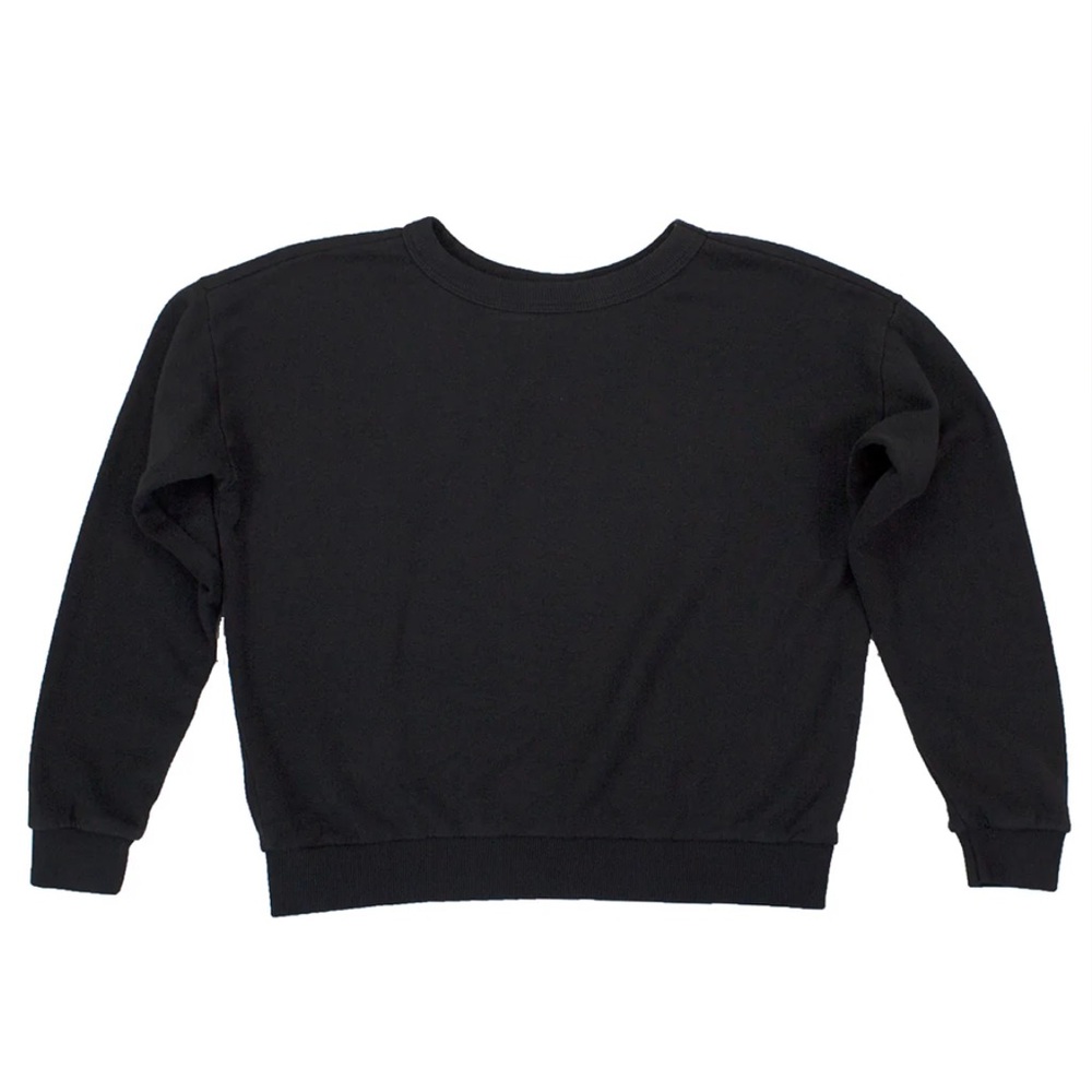 Jungmaven large black crux cropped sweatshirt
